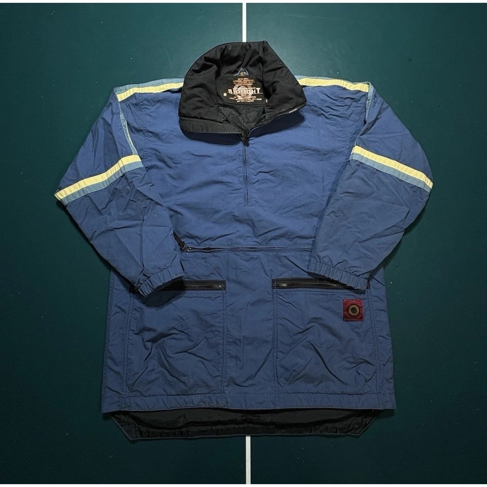 Vintage Burton Snowboards‎ Biolight Jacket Men's Medium Blue Cream 90s Tech Rare
